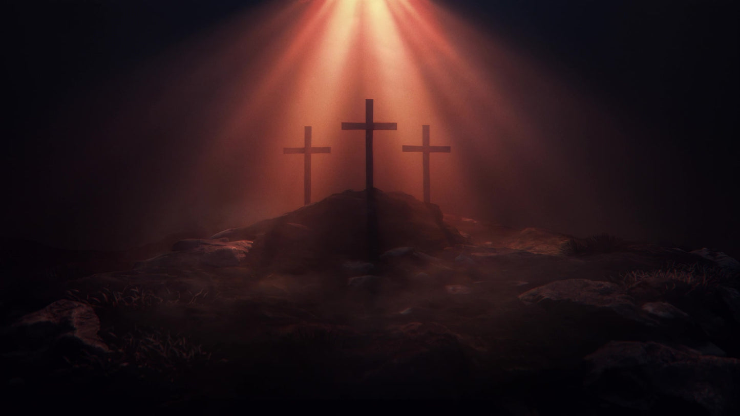 Holy Week 06 Crosses Rays