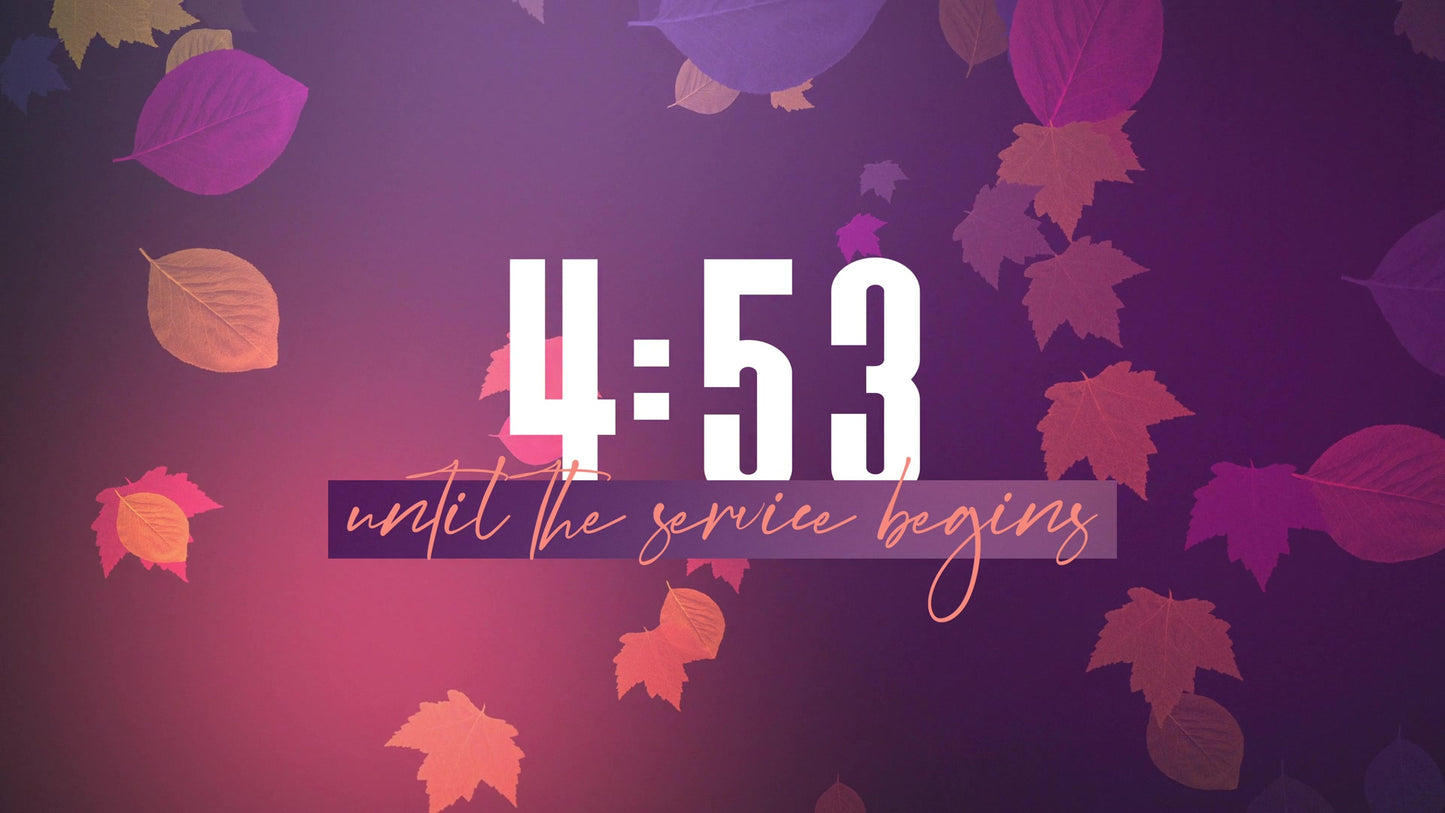 Vibrant Fall Countdown