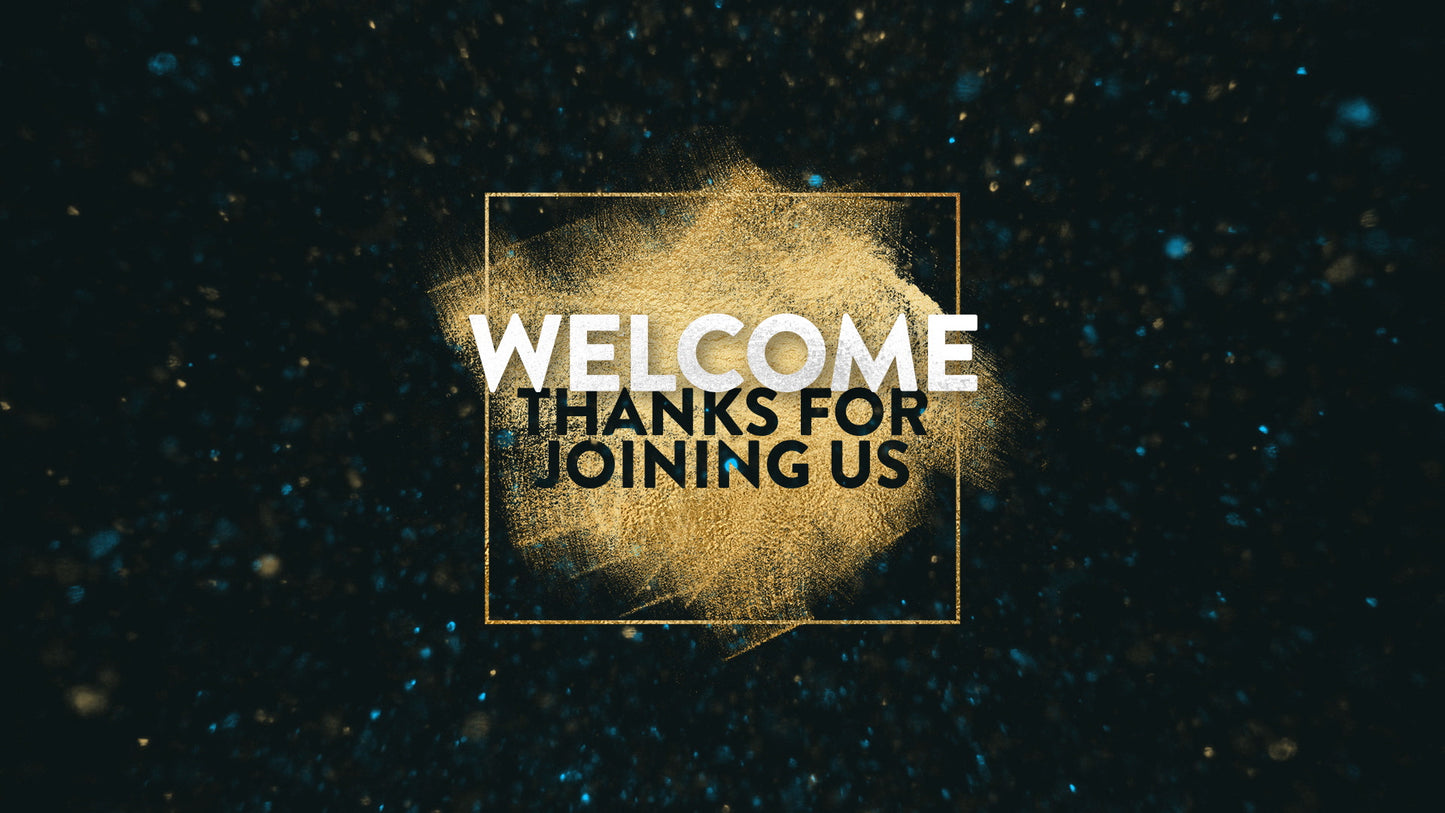 New Years Glitter Welcome Still