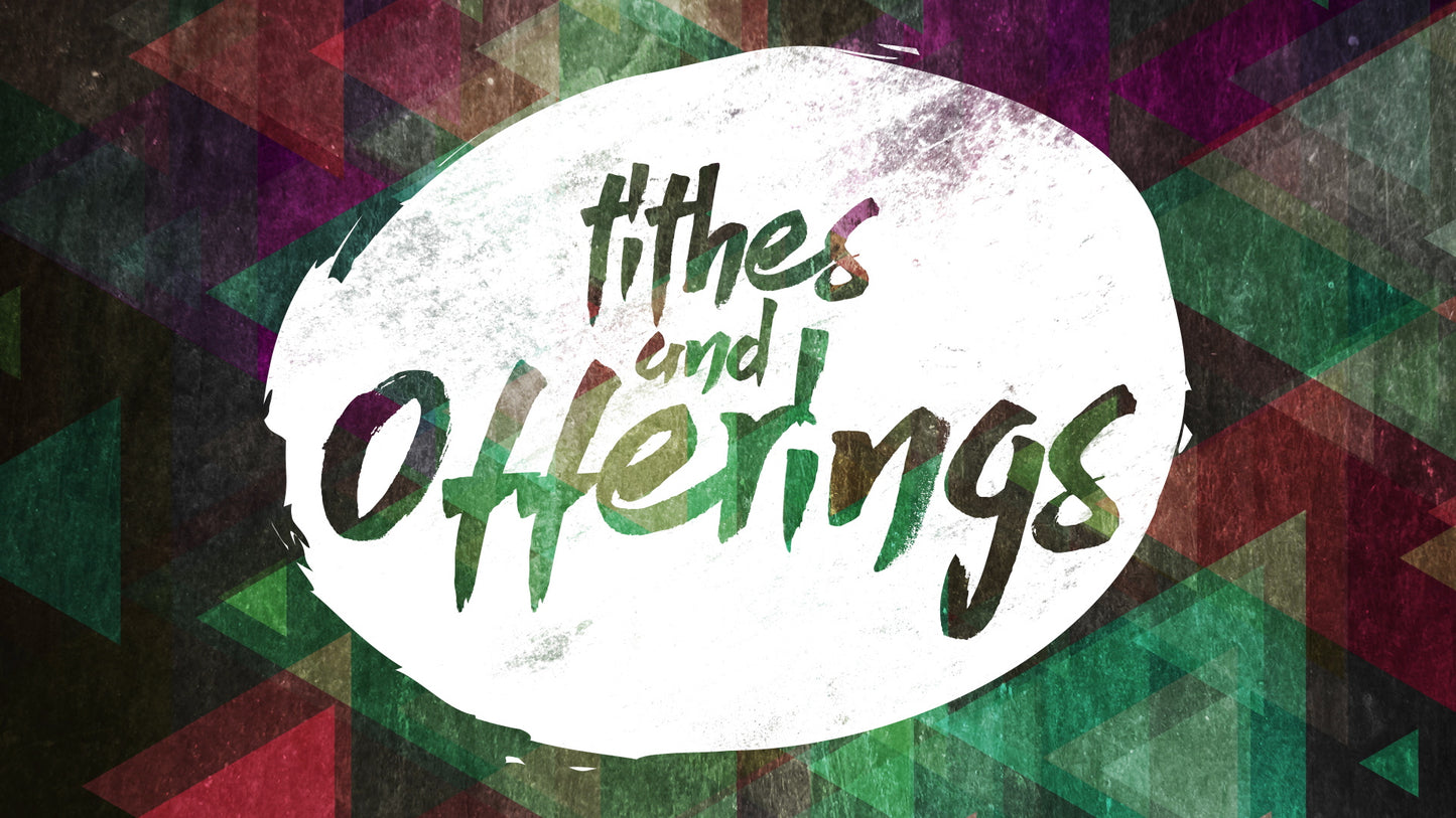 Textured Triangles Tithes & Offerings Still