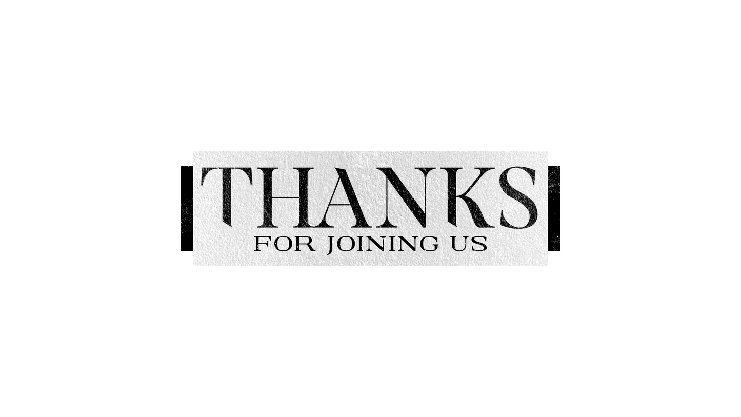 Lent 2024 Thanks For Joining Us