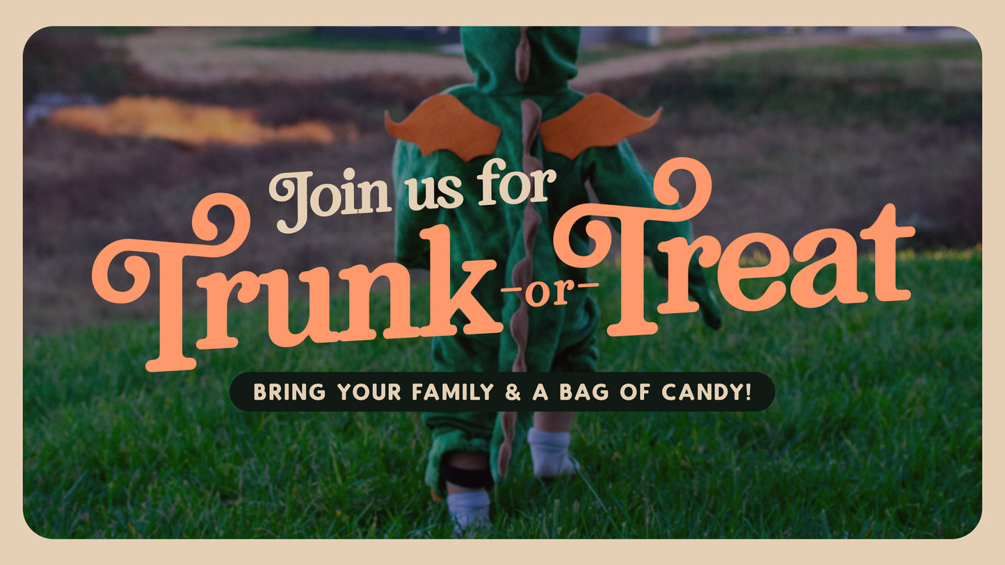 Trunk Or Treat Join Us Sermon