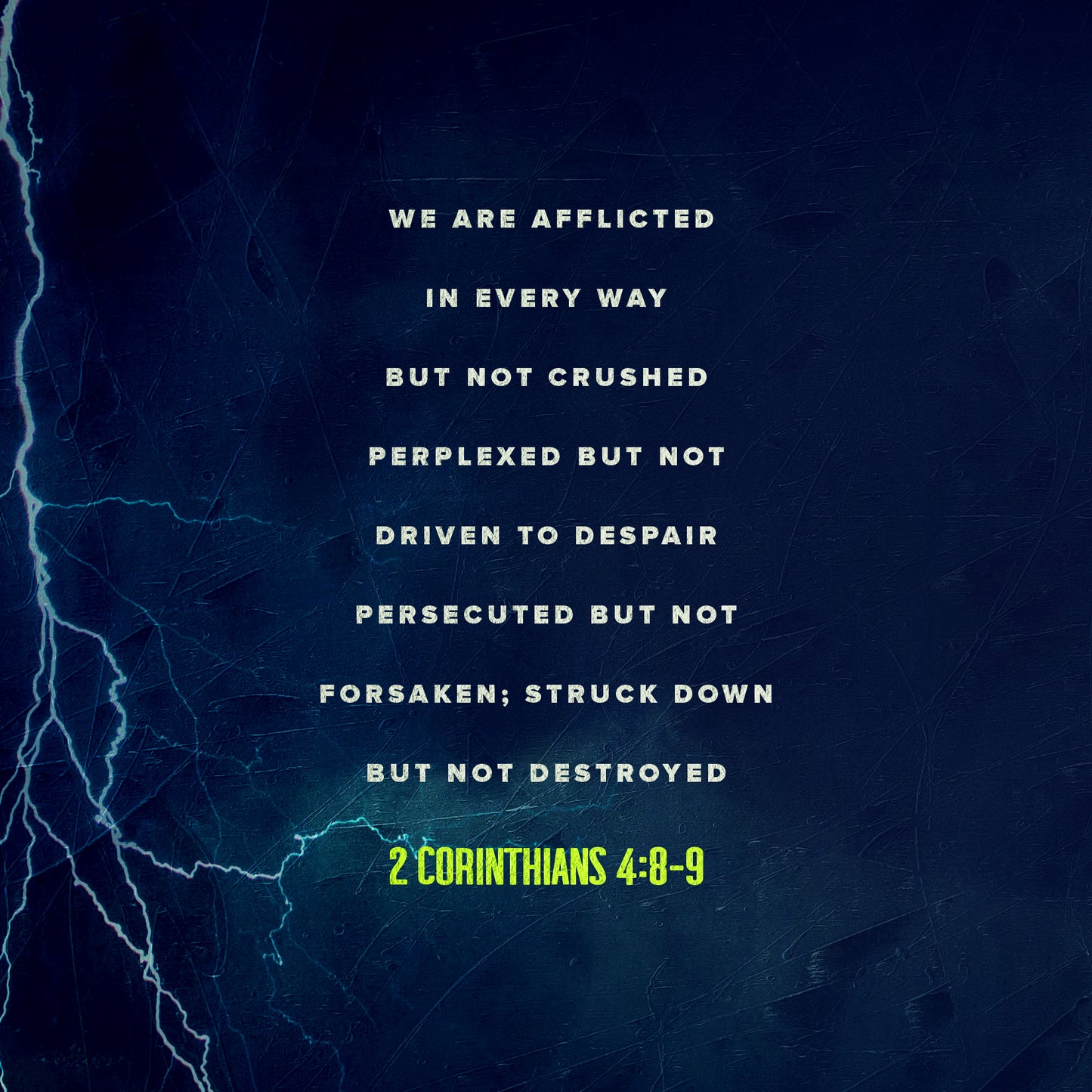 2 Corinthians 4:8-9