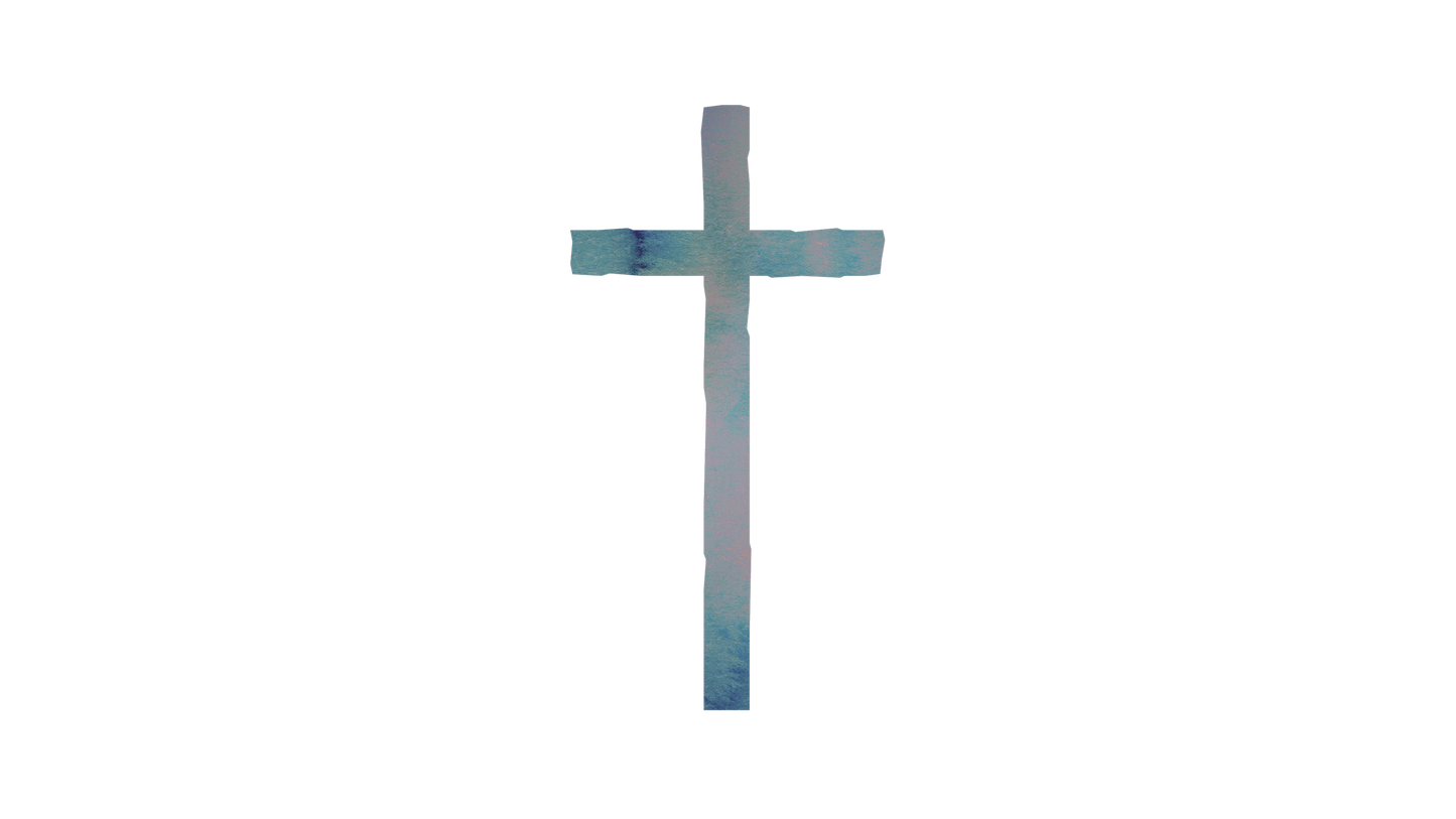 Holy Week Waves Cross