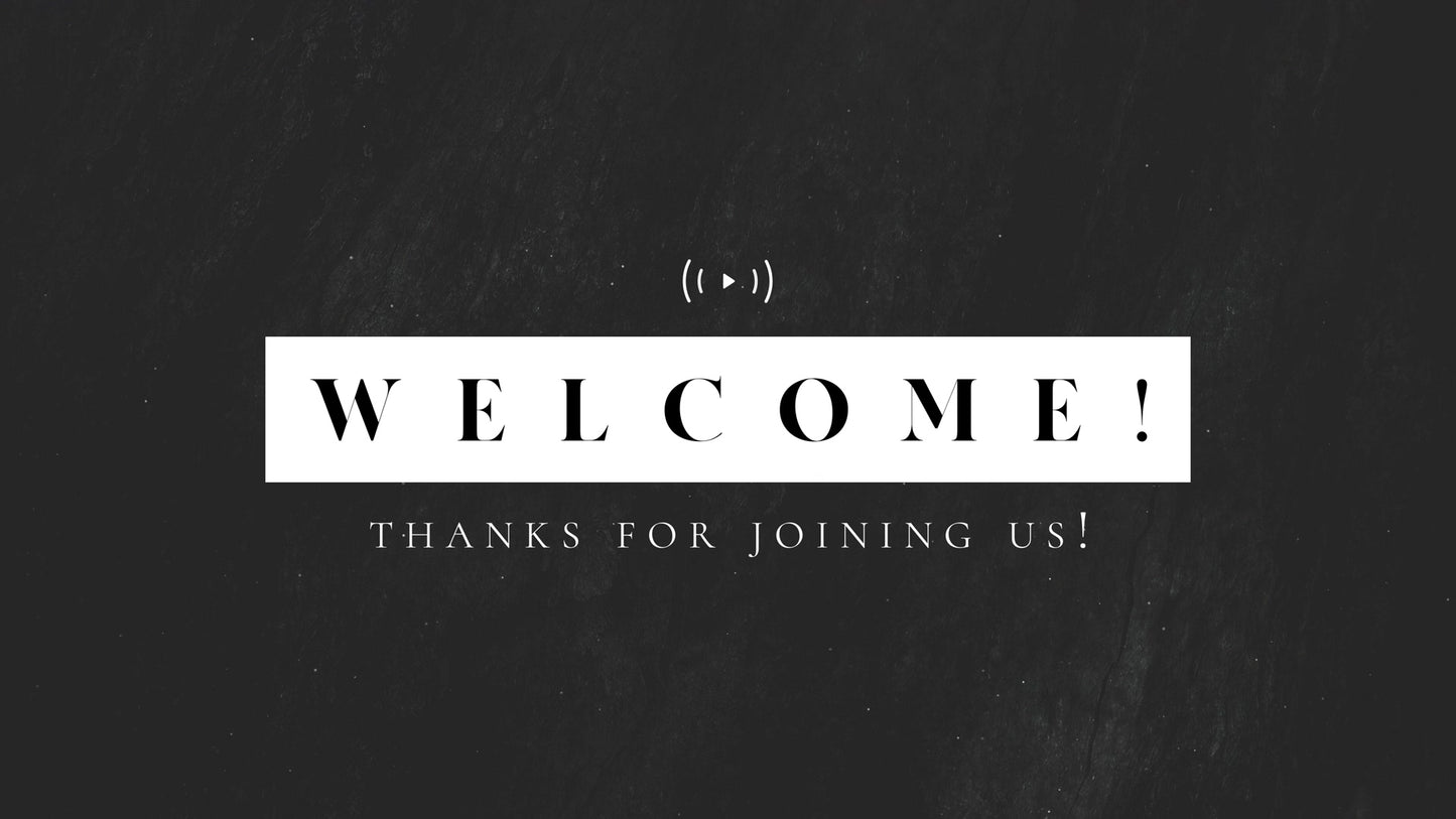 Dark Surface Welcome Stream