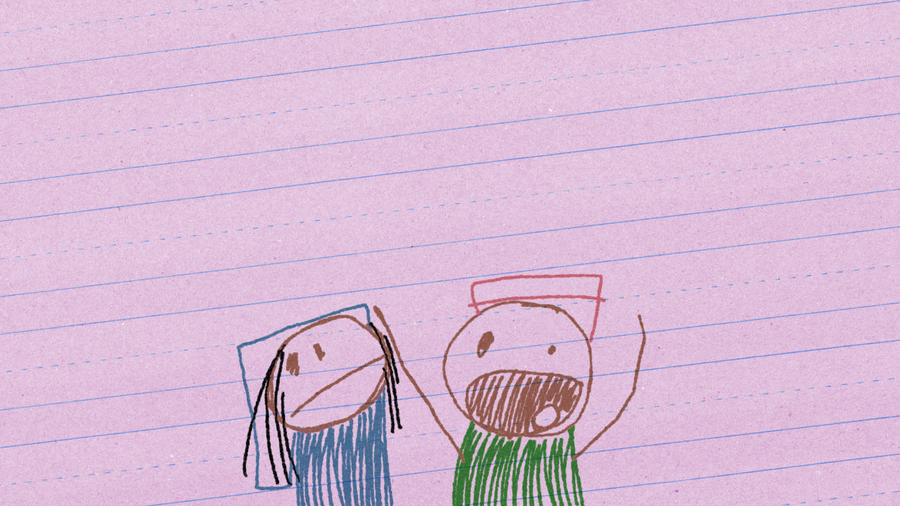 Crayon Mary And Joseph