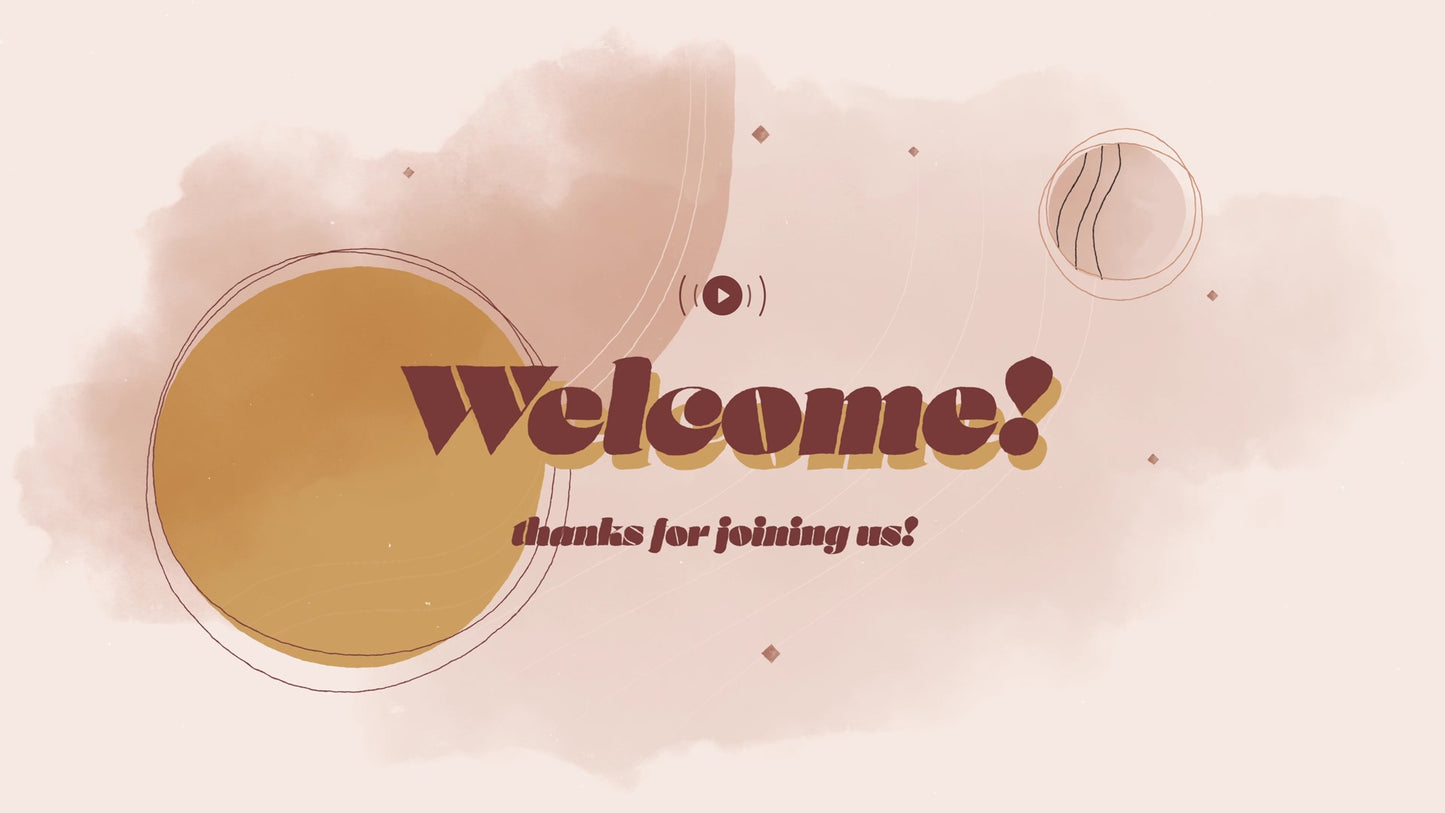 Watercolor Seasons Welcome Stream