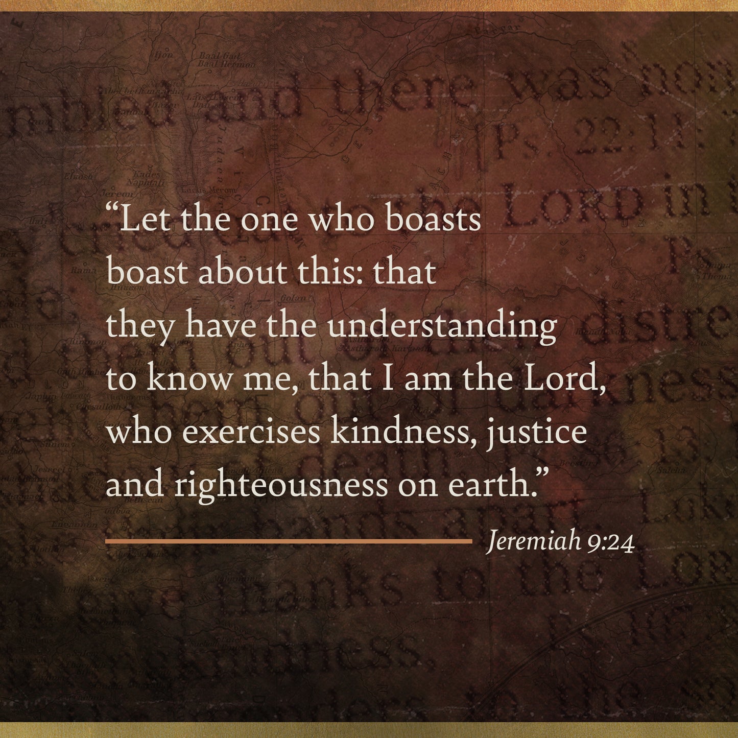 Jeremiah 9:24