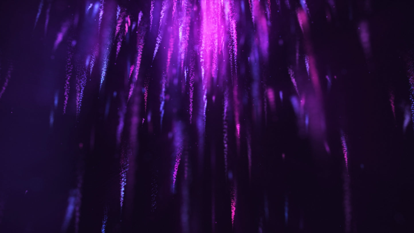 New Year Sparks Purple