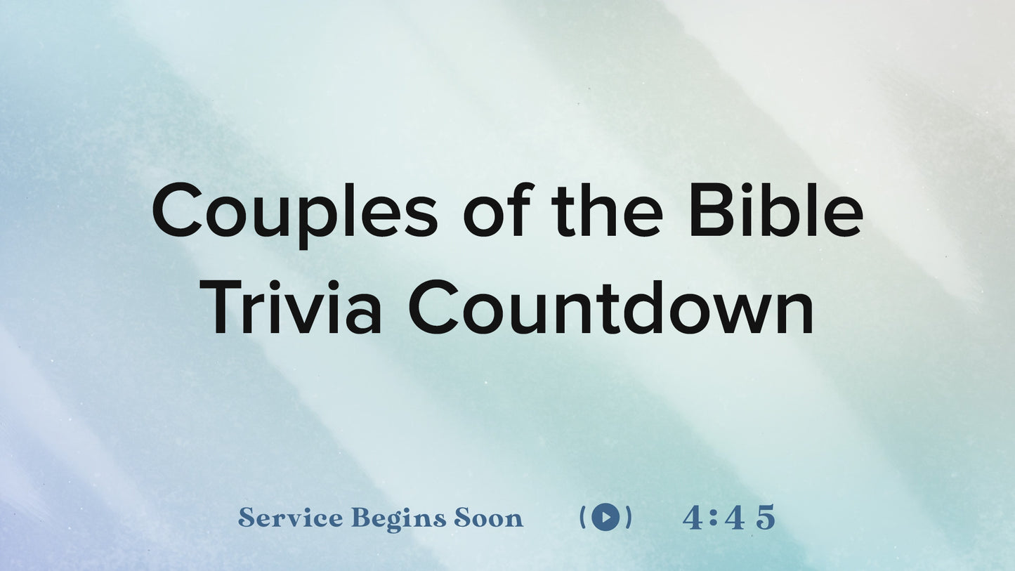 Wedding Day Trivia Countdown