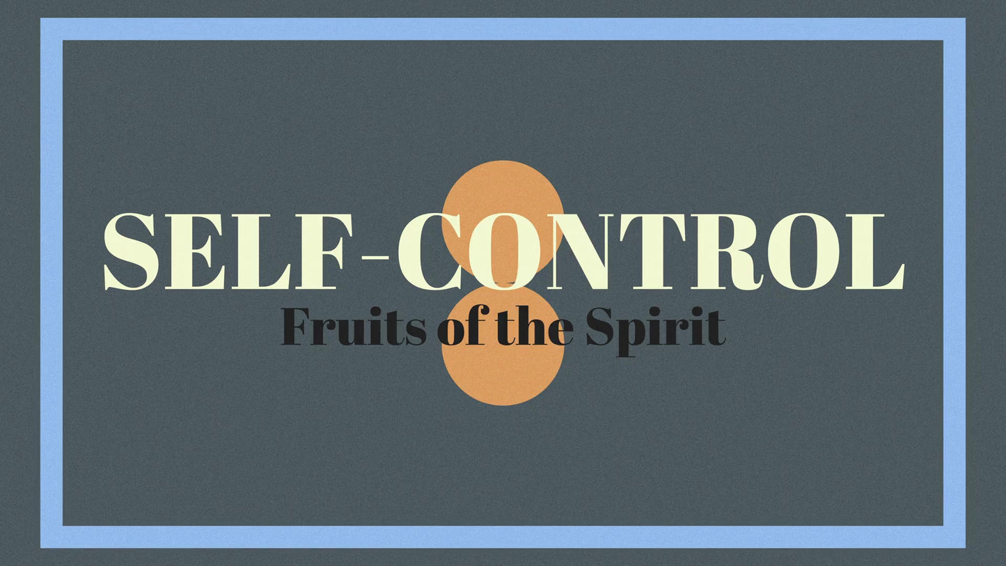 Retro Color Fruits Of The Spirit Self Control