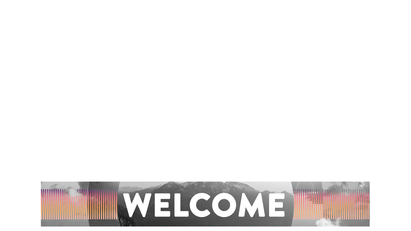 Monochrome Lower Third Welcome