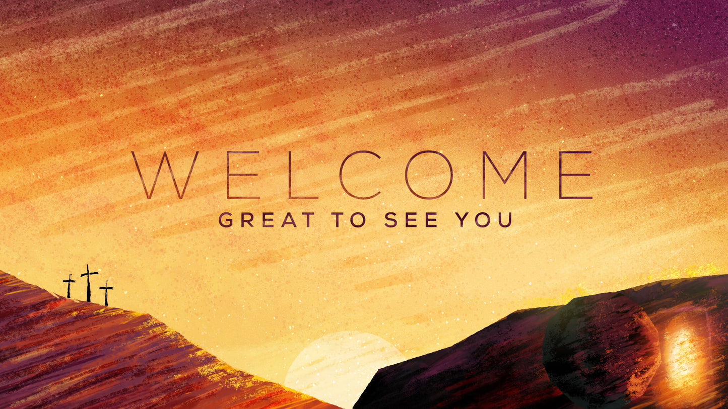 Painted Easter Welcome 02 Still