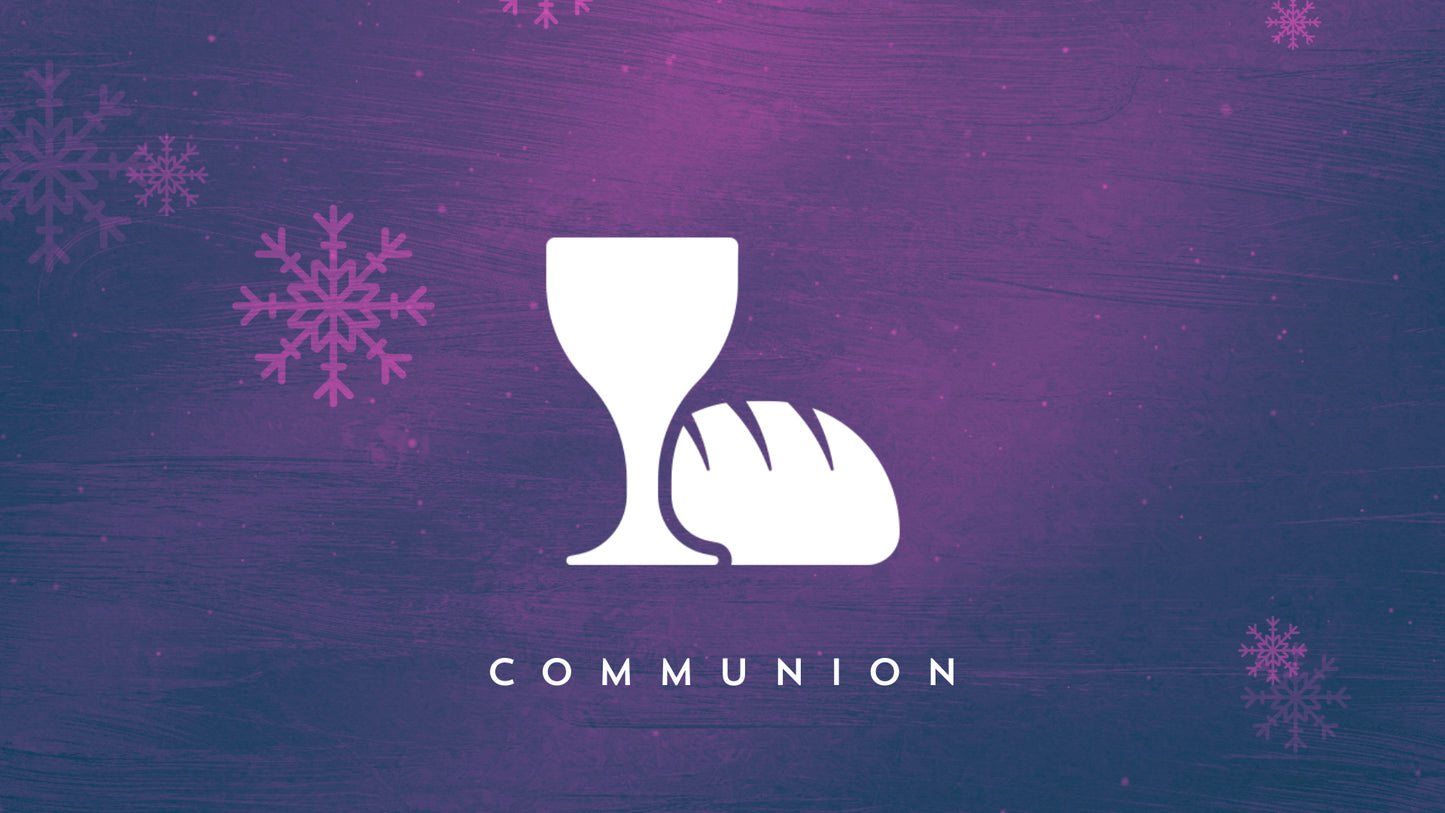 Rustic Winter Snow Communion Still