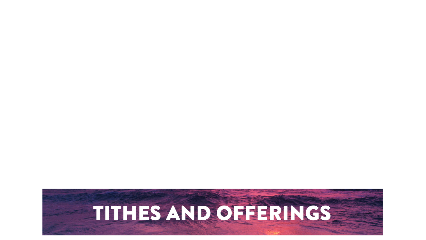 Redemption Lower Third Tithes Offering