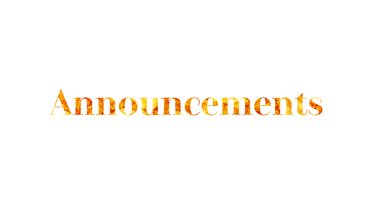 Christmas Glass Announcements