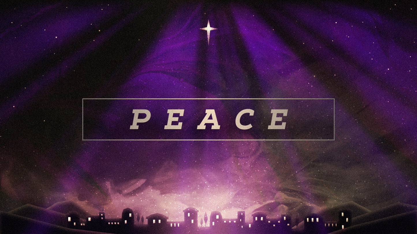 Painted Christmas Advent Peace Still