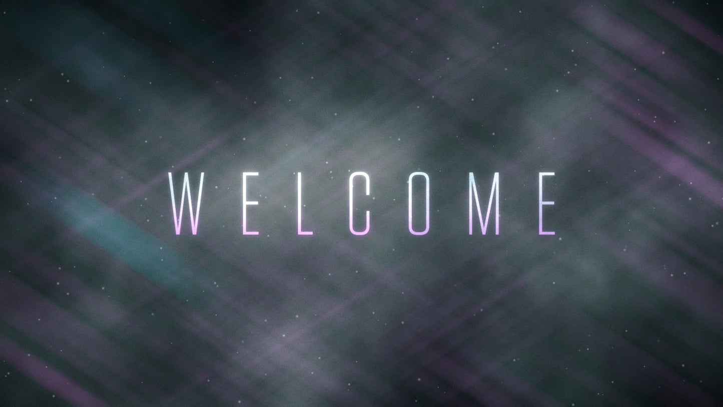 Space Streaks Welcome Still
