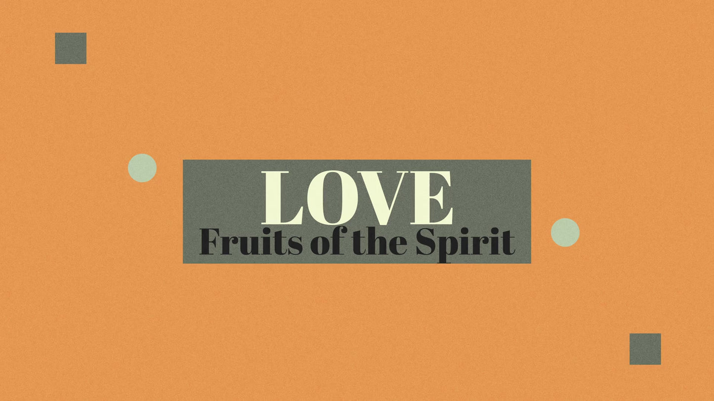 Retro Color Fruits Of The Spirit Love