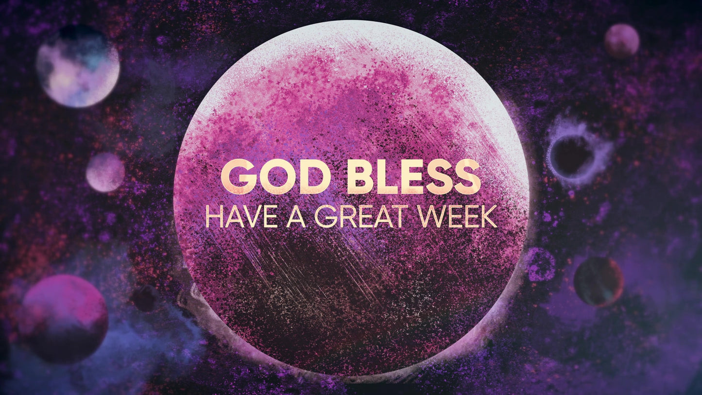 Painted Cosmos God Bless