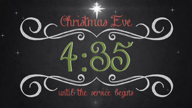 Vintage Christmas Eve Countdown