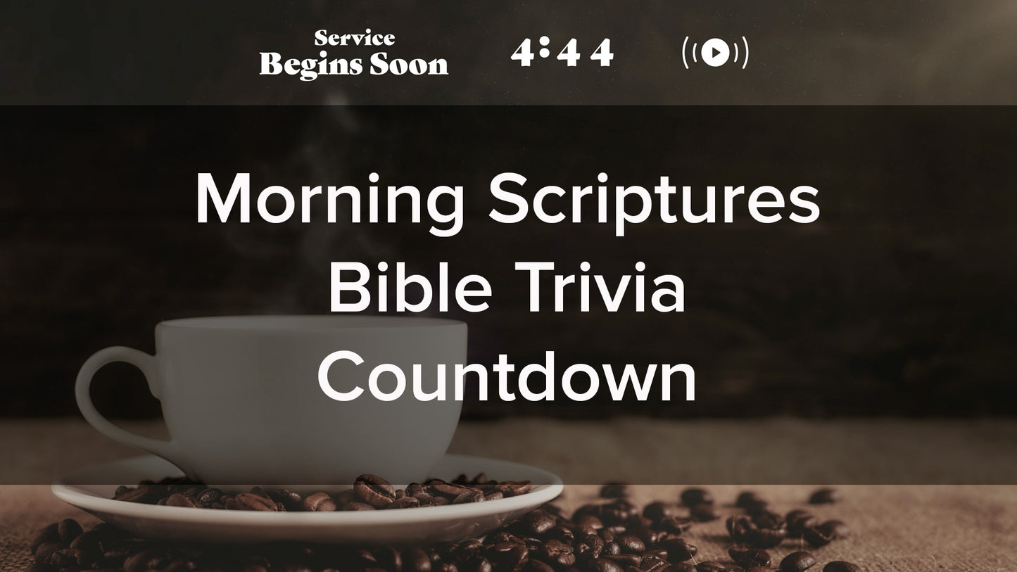 Morning Coffee Trivia Countdown