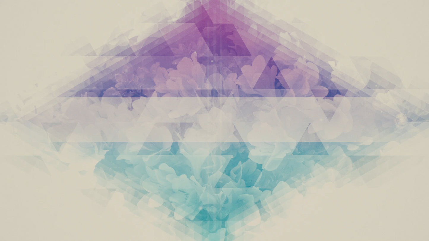 Spring Flower Triangles Title Blank Still
