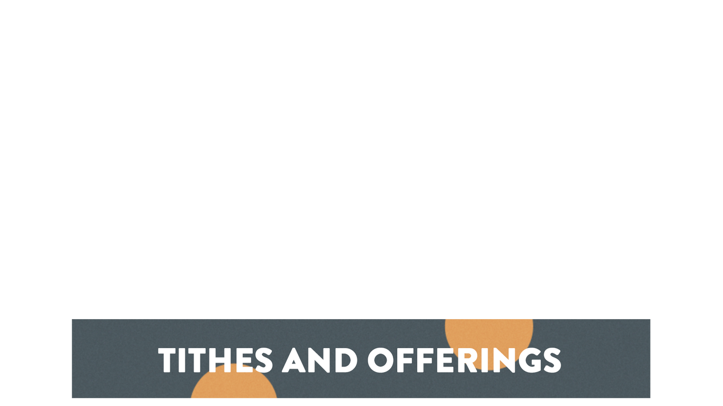 Retro Color Lower Third Tithes Offering