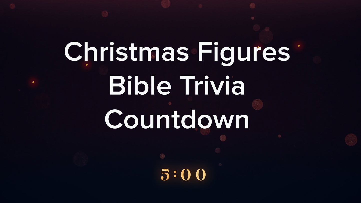 Christmas Figures Trivia Countdown