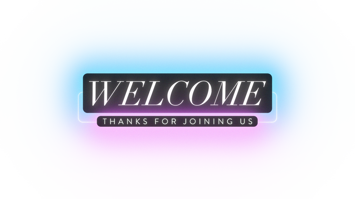 Deep Glow Overlay Welcome