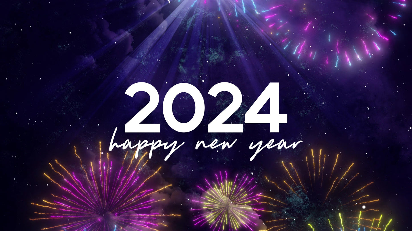 Celebration Sky 2024 Happy New Year