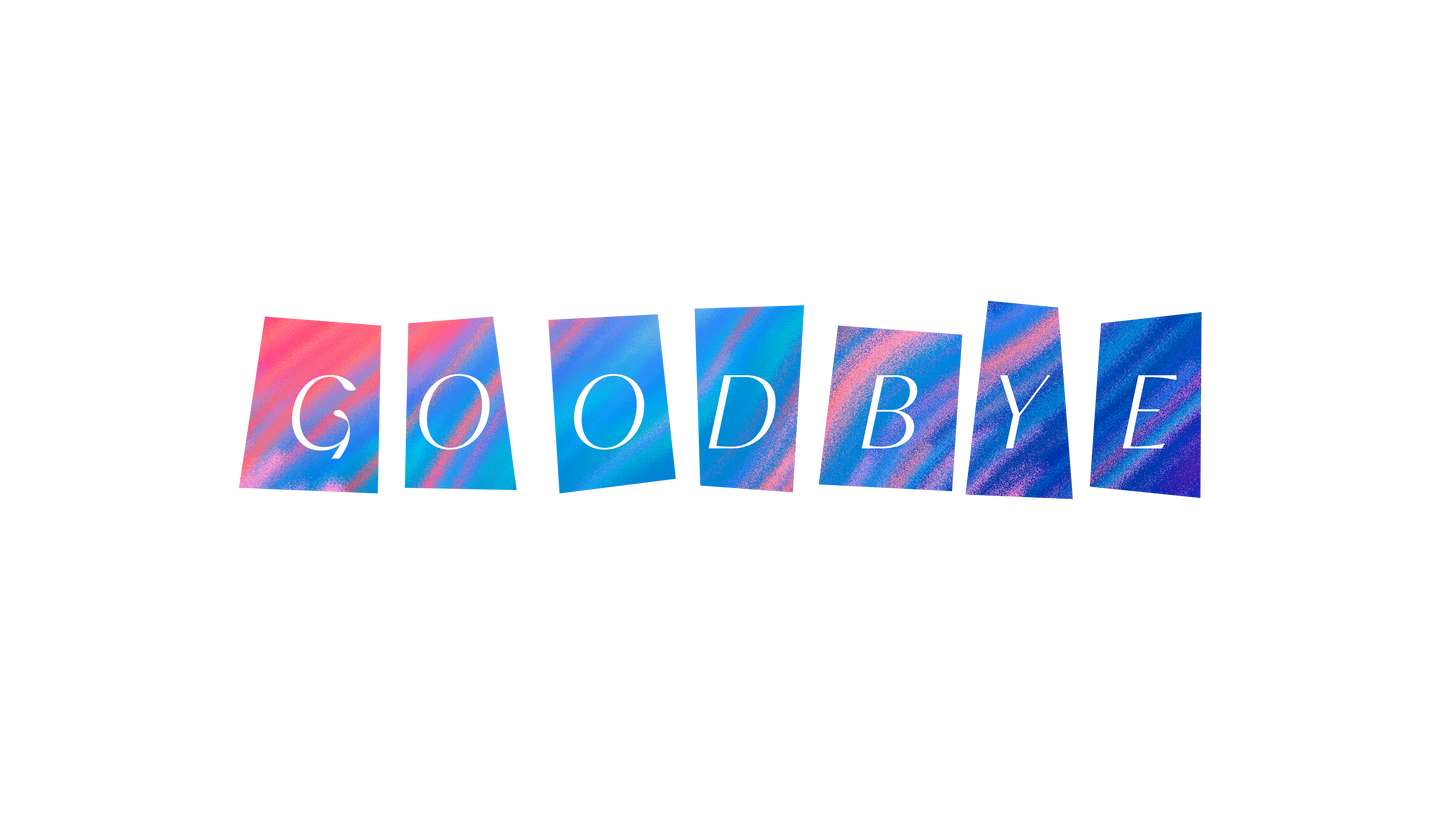 Colorful Easter Goodbye
