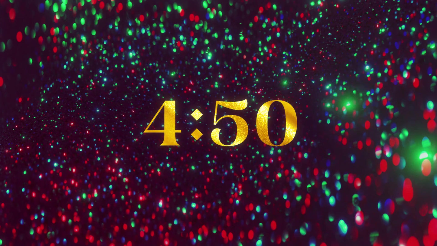 Glitter Echoes Gold Countdown