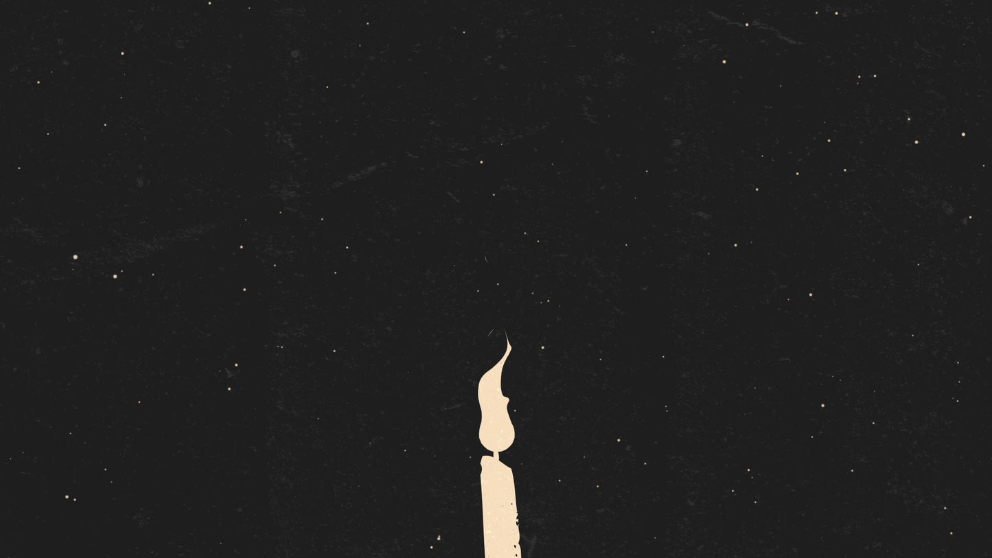 Modern Advent Stars and Candle 01 Still