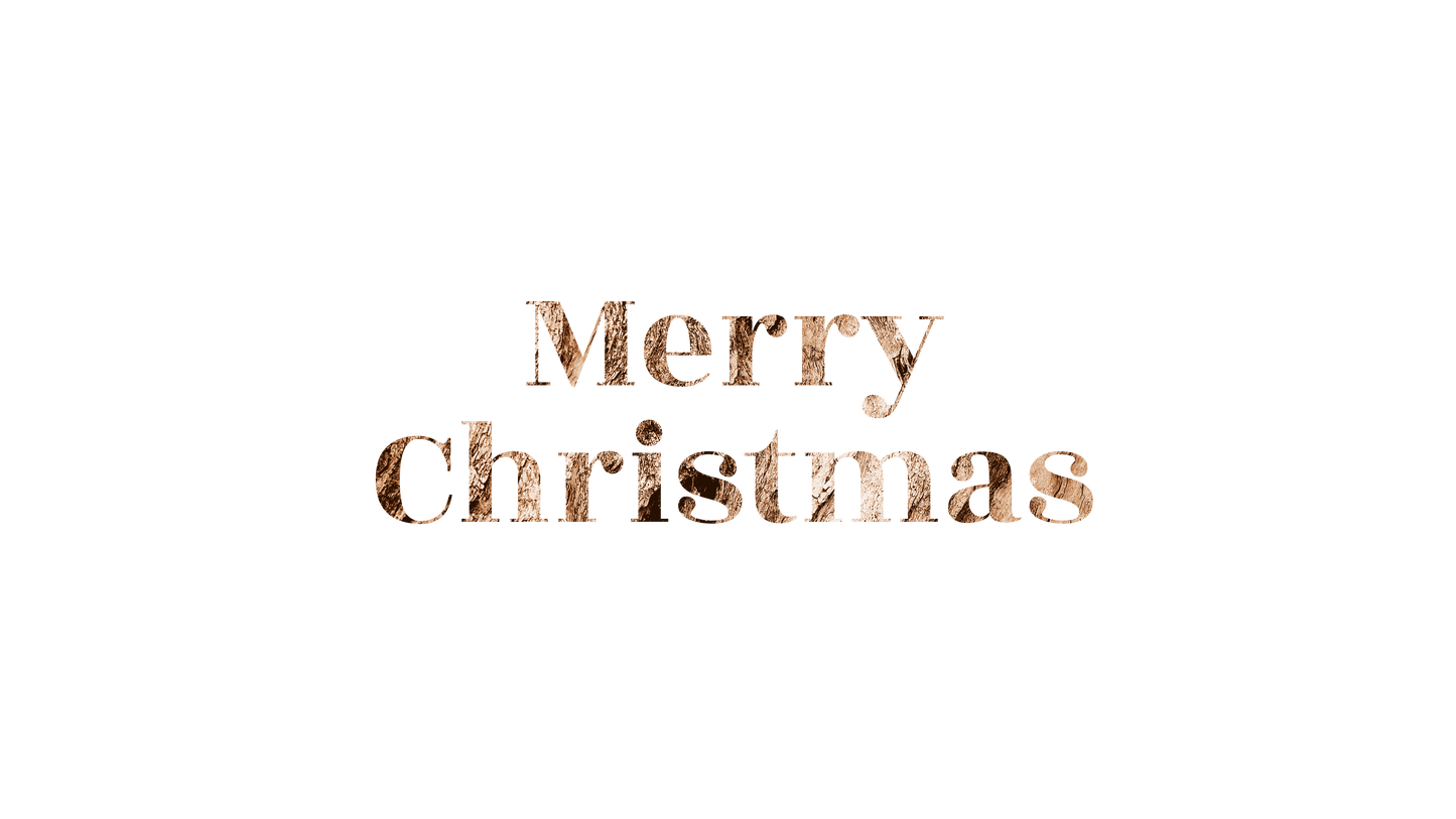 Nativity Glass Merry