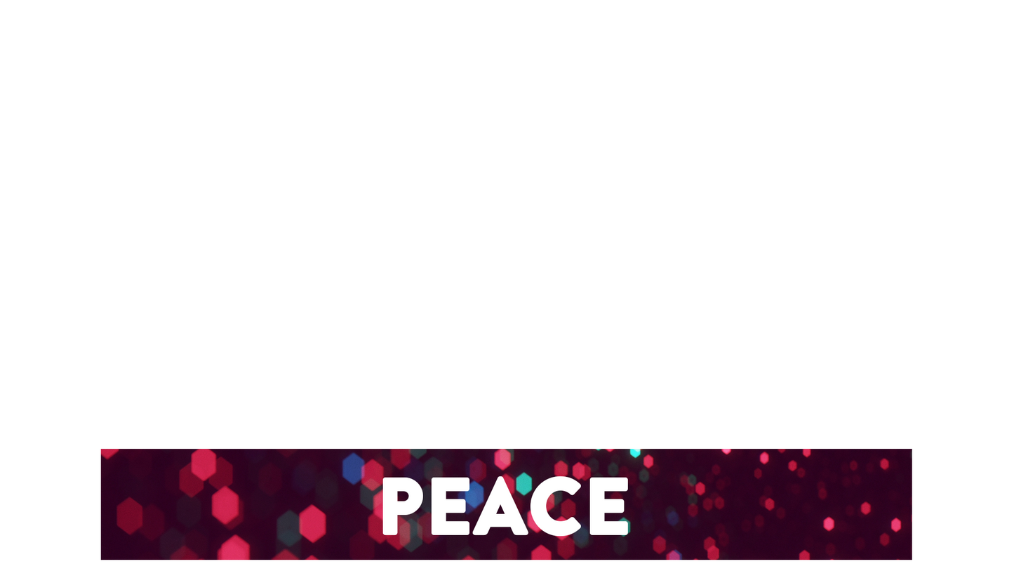 Glitter Echoes Lower Third Peace
