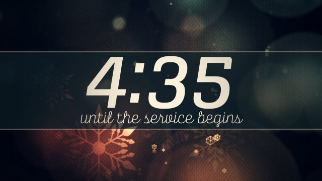 Vintage Christmas Lights Countdown