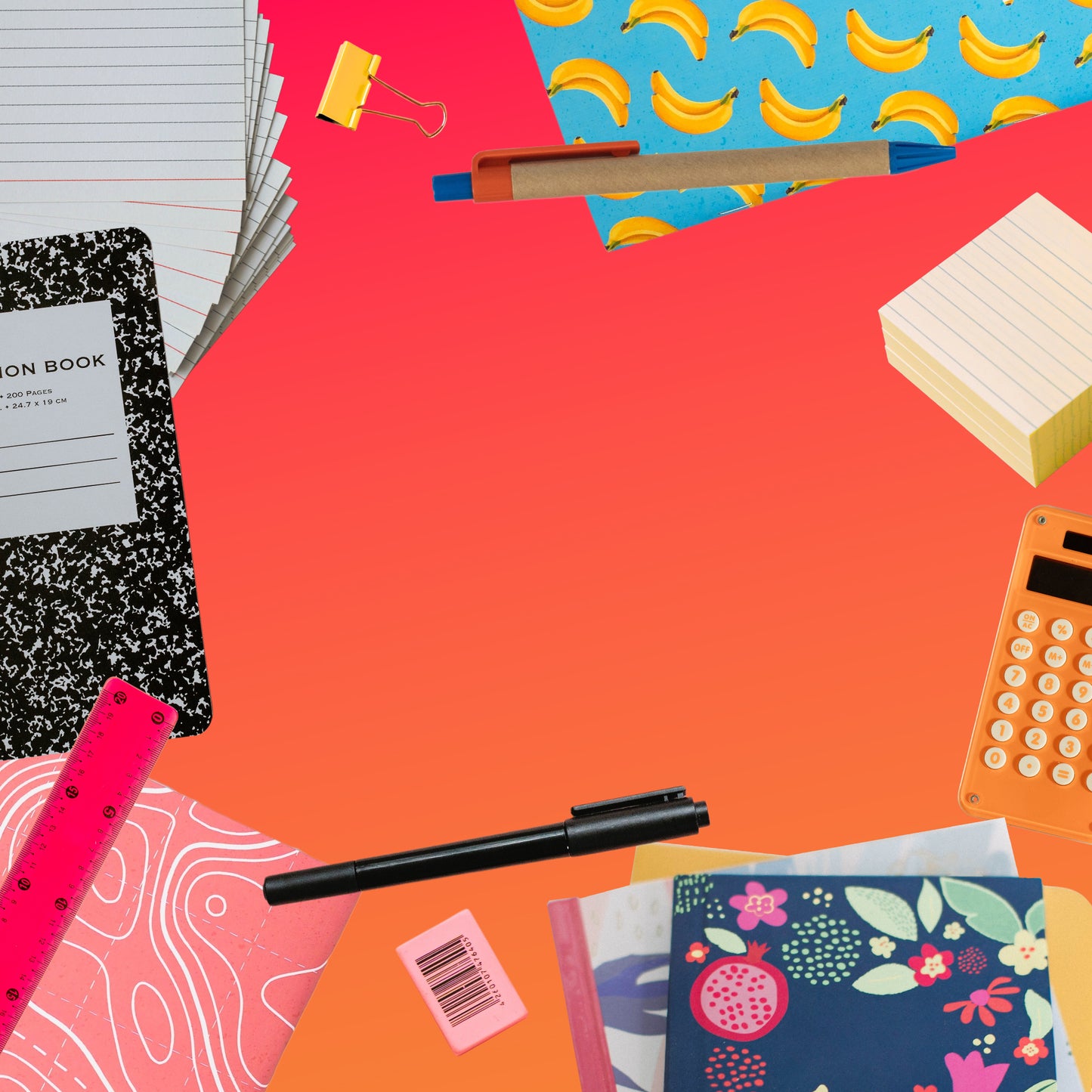 Back to School Square Blank