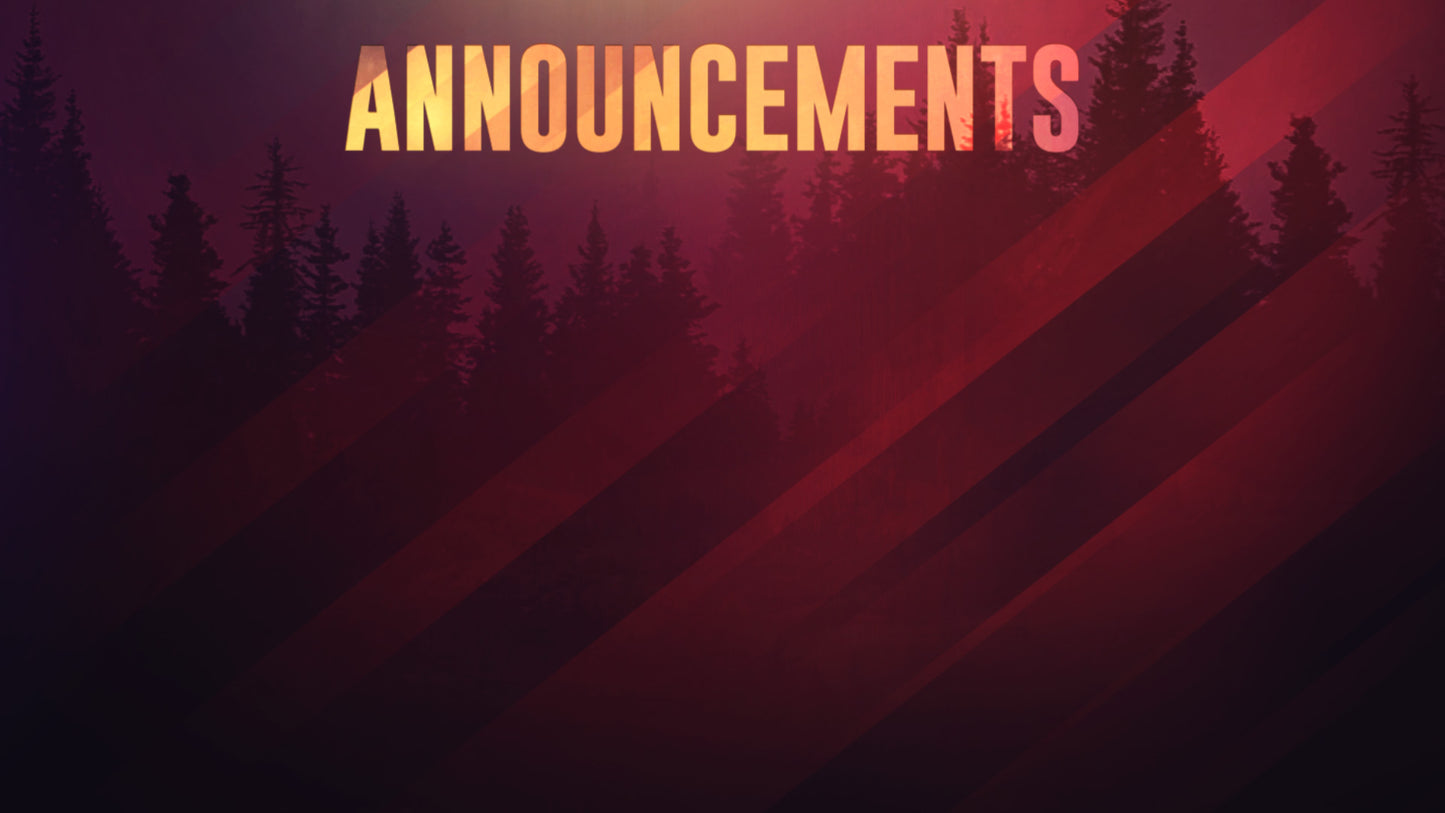Life Of Worship Announcements Still