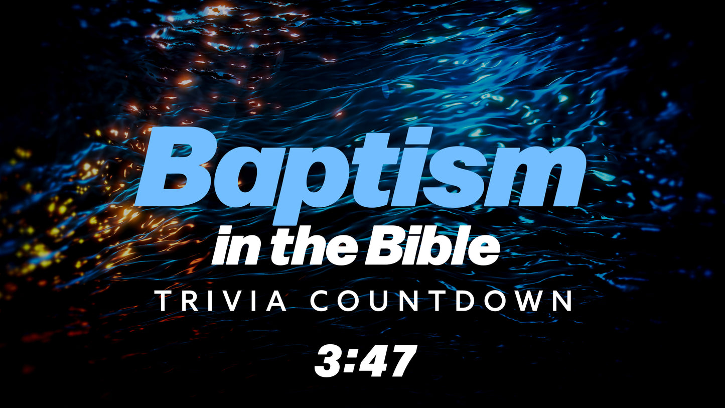 Reflective Water Trivia Countdown
