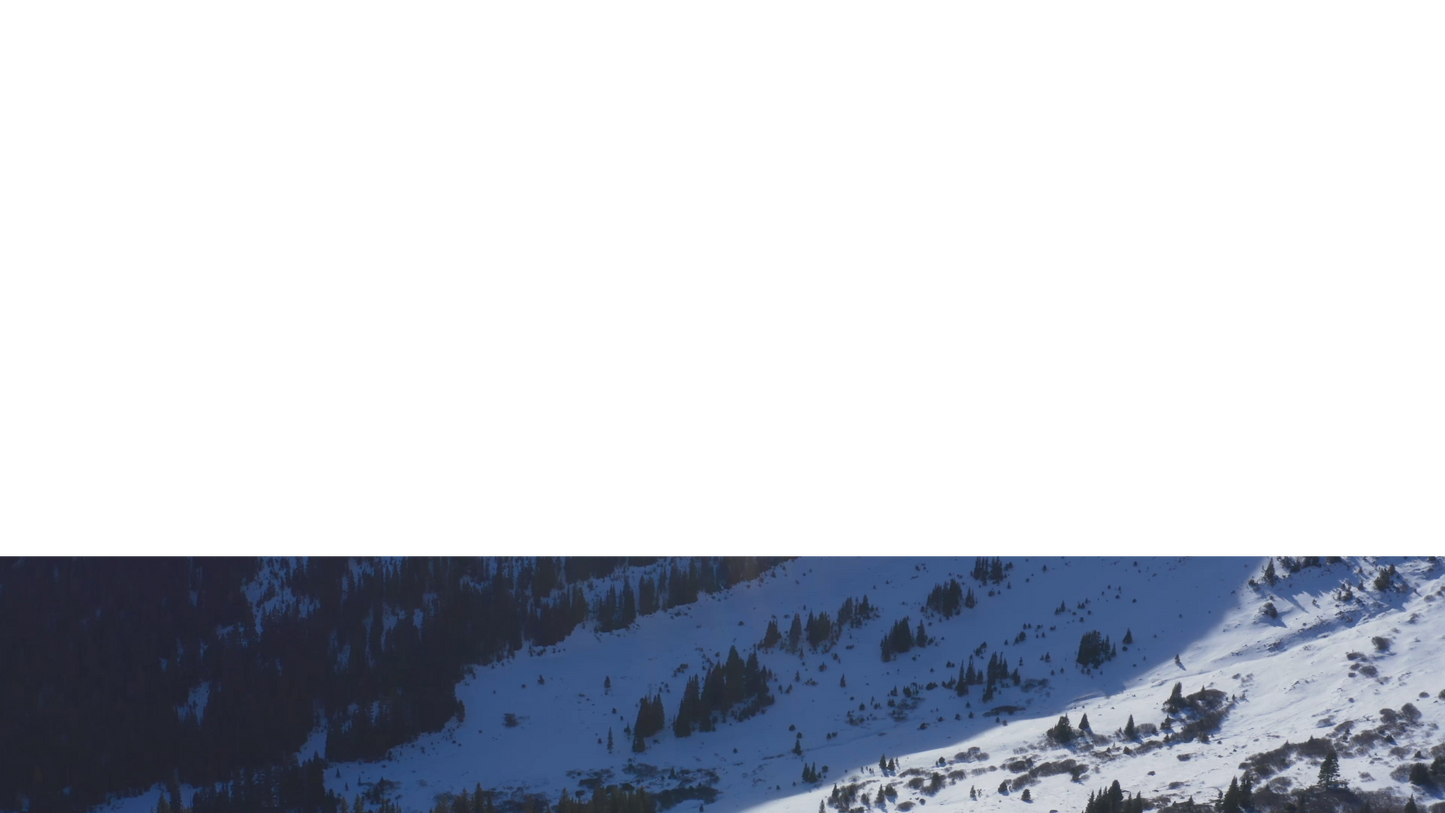 Mountain Snow Lower Third Full Blank Large