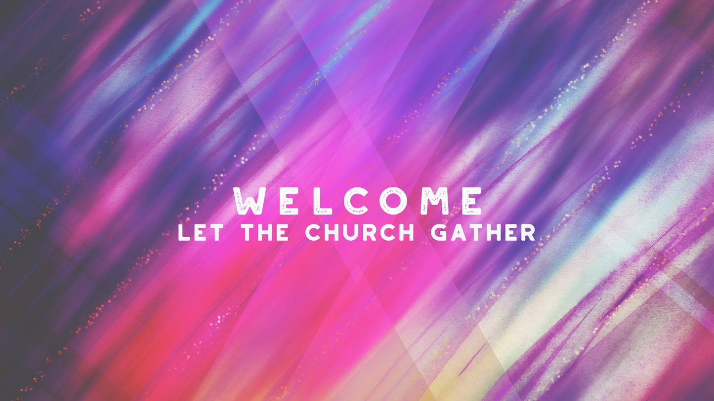Color and Glitter Welcome