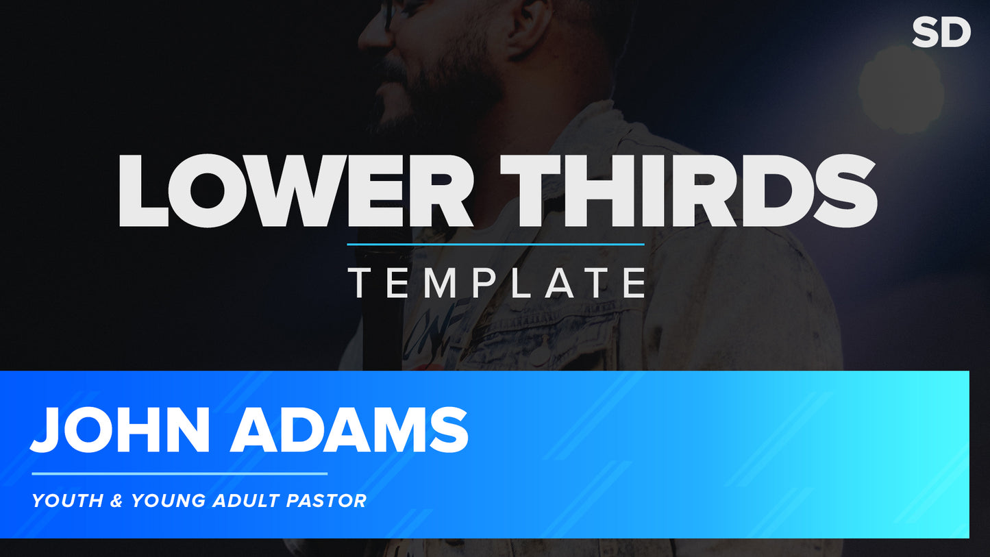 Simple Streaming Lower Thirds PSD - SD