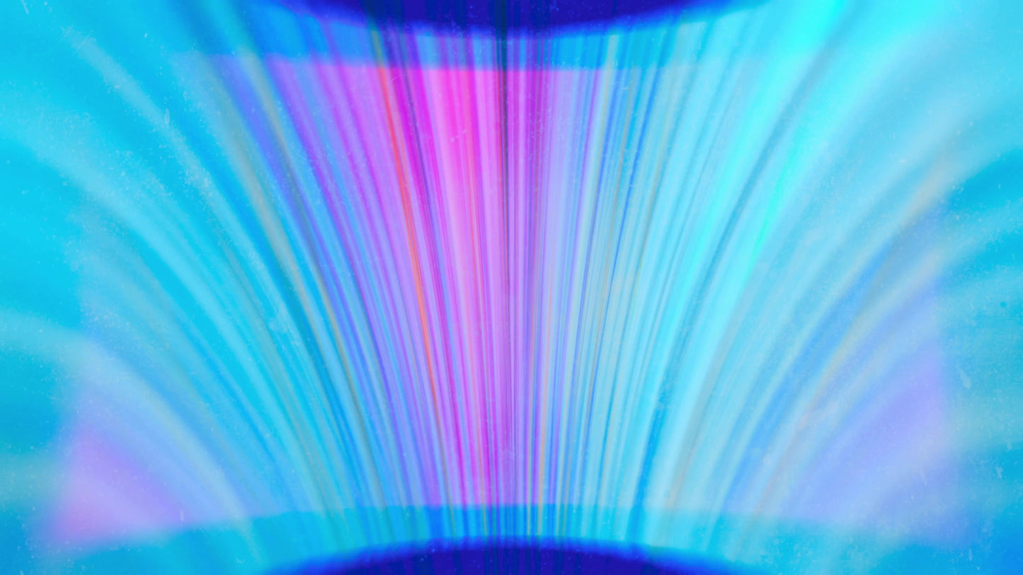 Chromatic Light Blue Burst