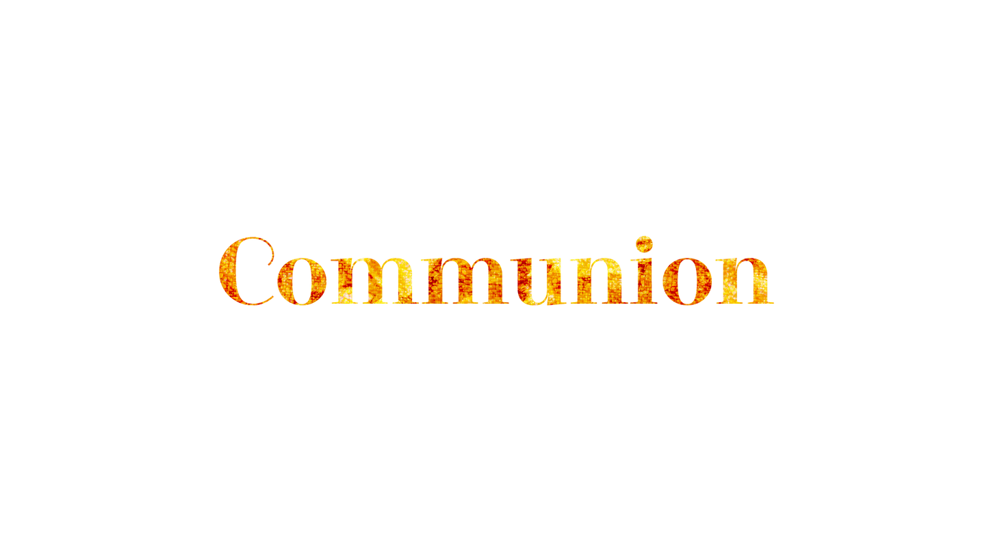 Christmas Glass Communion