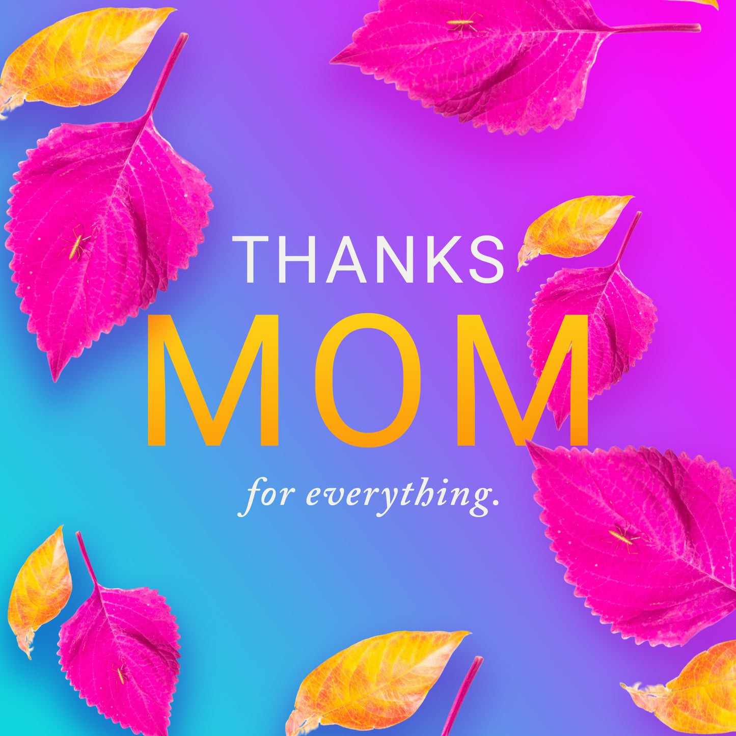 Thanks for Everything Mom