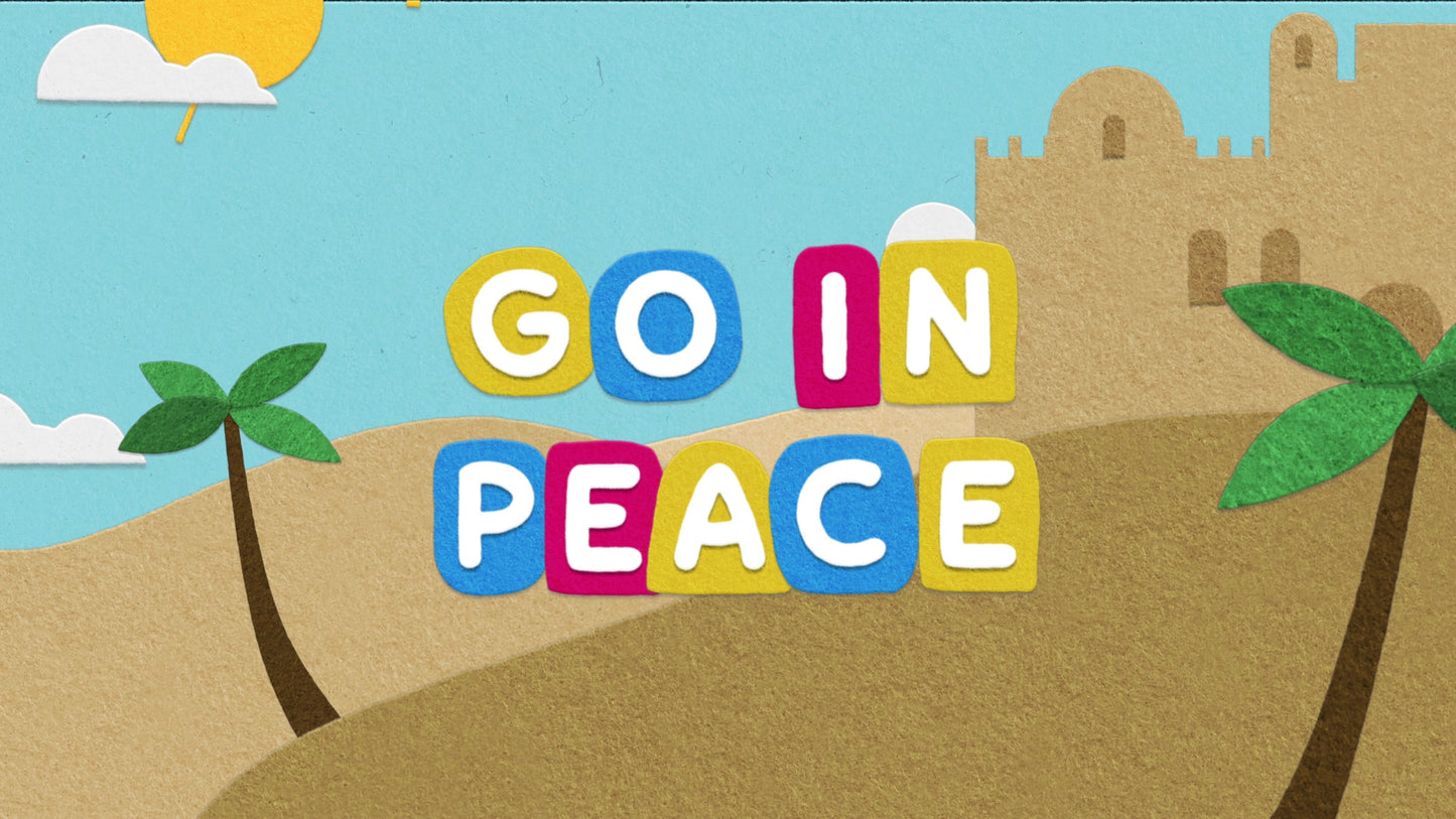 Palm Sunday Flannelgraph Exit