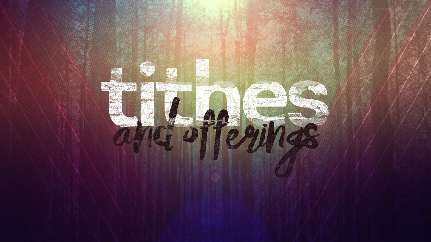Fall Forest Tithes & Offering Still