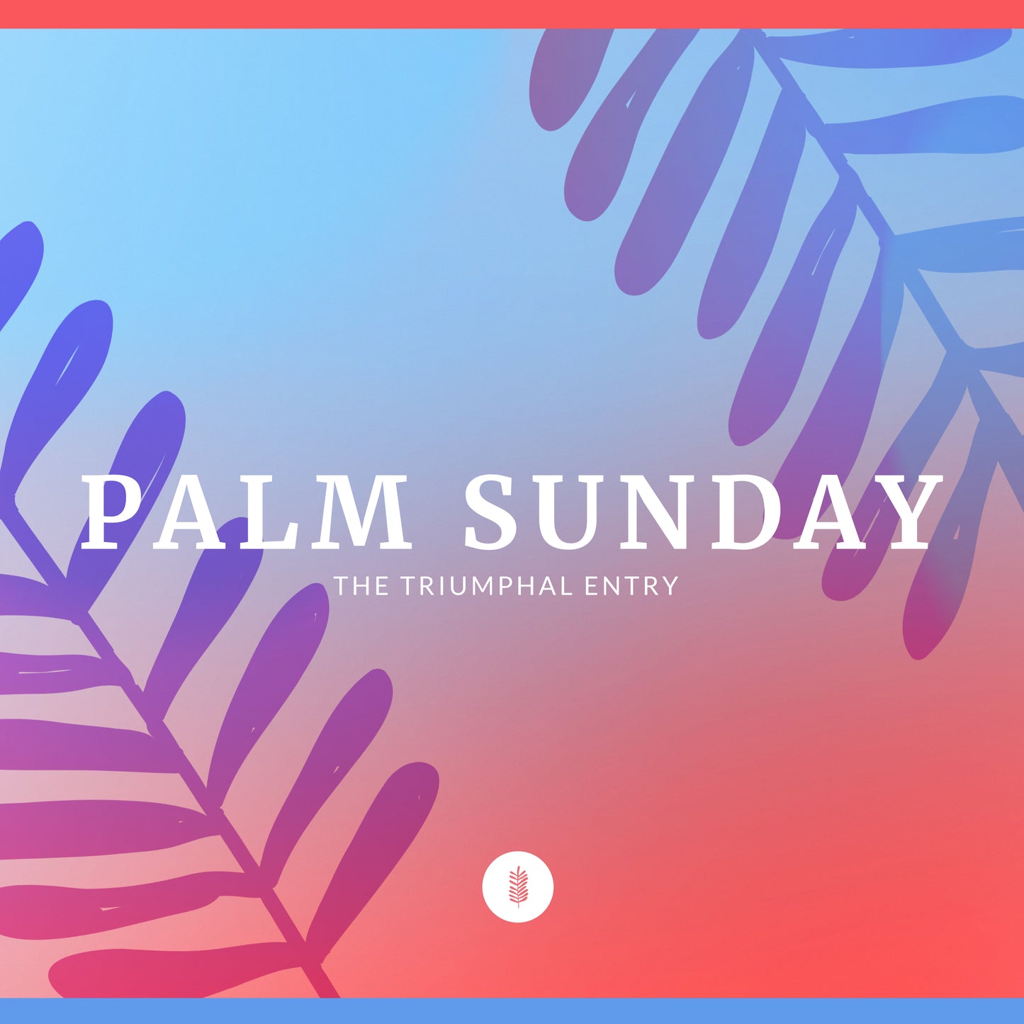 Palm Sunday Icons Social