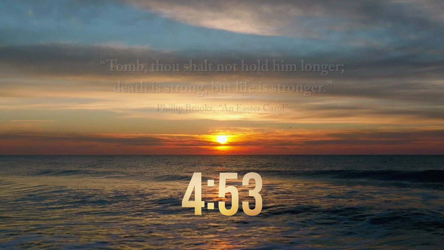 Sunrise Ocean Easter Quotes Countdown